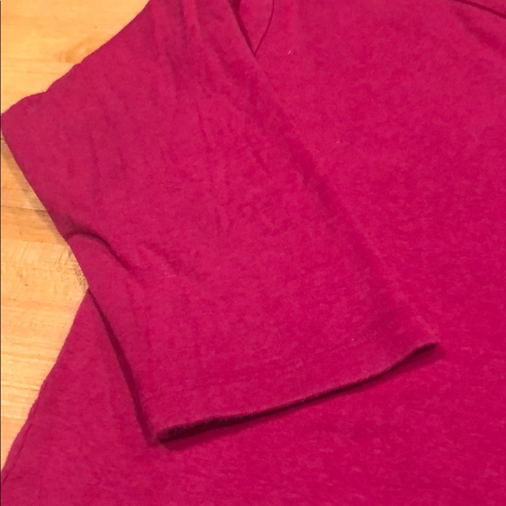 Henley 3/4 sleeve Raspberry - Picture 4 of 5
